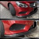 Накладка на передний бампер Lip V1 (для AMG-Line 2013-2016, Карбон) для Mercedes E-сlass W212
