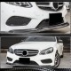 Накладка на передний бампер Lip V1 (для AMG-Line 2013-2016, Карбон) для Mercedes E-сlass W212