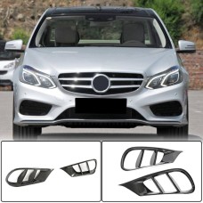 Вставки в передній бампер (для AMG-Line 2013-2016, Карбон) для Mercedes E-сlass W212 рр