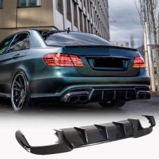 Диффузор заднего бампера V2 (для E63 AMG 2013-2016, Карбон) для Mercedes E-сlass W212