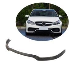 Накладка на передній бампер Lip (для E63 AMG 2013-2016, Карбон) для Mercedes E-сlass W212 рр