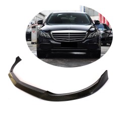 Накладка на передній бампер Lip (для Base 2016-2019, Карбон) для Mercedes E-сlass W213 рр