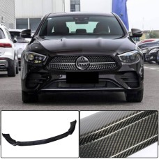 Накладка на передній бампер Lip (для AMG-Line 2020-2023, Карбон) для Mercedes E-сlass W213 рр