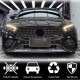 Накладка на передний бампер Lip (для AMG-Line 2020-2023, Карбон) для Mercedes E-сlass W213