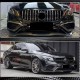 Накладка на передний бампер Lip V1 (для E63 AMG 2016-2019, Карбон) для Mercedes E-сlass W213