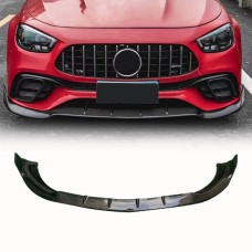 Накладка на передній бампер Lip (для E63 AMG 2020-2023, Карбон) для Mercedes E-сlass W213 рр