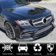 Накладка на передний бампер Lip V1 (для AMG-Line/E43 AMG 2016-2019, Карбон) для Mercedes E-сlass W213