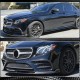 Накладка на передний бампер Lip V1 (для AMG-Line/E43 AMG 2016-2019, Карбон) для Mercedes E-сlass W213