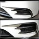 Накладки на передний бампер (для AMG-Line/E43 AMG 2016-2019, Карбон) для Mercedes E-сlass W213