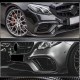 Накладки на передний бампер (для E63 AMG 2016-2019, Карбон) для Mercedes E-сlass W213