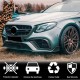 Накладки на передний бампер (для E63 AMG 2016-2019, Карбон) для Mercedes E-сlass W213