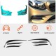Накладки на передний бампер V1 (для E43 AMG 2016-2019, Карбон) для Mercedes E-сlass W213