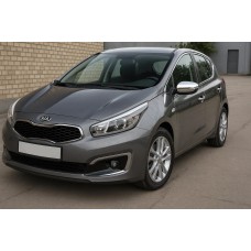 Накладки на дзеркала (2 шт, нерж.) для Kia Ceed 2012-2018 рр