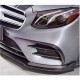 Накладки на передний бампер V2 (для E43 AMG 2016-2019, Карбон) для Mercedes E-сlass W213