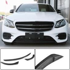 Накладка на передній бампер Lip V2 (для AMG-Line / E43 AMG 2016-2019, Карбон) для Mercedes E-сlass W213 рр