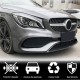 Накладка на передний бампер Lip (для AMG-Line SD 2017-2019, Карбон) для Mercedes CLA C117