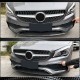 Накладка на передний бампер Lip (для AMG-Line SD 2017-2019, Карбон) для Mercedes CLA C117