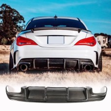 Дифузор заднього бамера V1 (для AMG-Line / CLA45 AMG, Карбон) для Mercedes CLA C117 2013-2019 рр