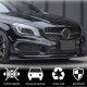 Накладка на передний бампер Lip (для CLA45 AMG SD 2013-2015, Карбон) для Mercedes CLA C117