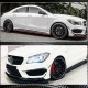 Накладки на передний бампер (для CLA45 AMG SD 2013-2016, Карбон) для Mercedes CLA C117