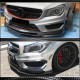 Накладки на передний бампер (для CLA45 AMG SD 2013-2016, Карбон) для Mercedes CLA C117