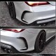 Накладки на задний бампер V1 (для AMG-Line/CLA45 AMG SD, Карбон) для Mercedes CLA C117 2013-2019 гг