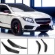 Накладки на передний бампер (для CLA45 AMG SD, Карбон) для Mercedes CLA C117 2013-2019 гг