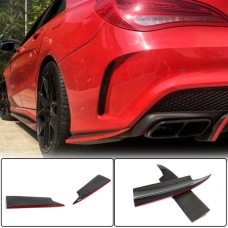 Накладки на задний бампер V2 (для AMG-Line/CLA45 AMG SD, Карбон) для Mercedes CLA C117 2013-2019 гг