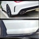 Накладки на задний бампер V2 (для AMG-Line/CLA45 AMG SD, Карбон) для Mercedes CLA C117 2013-2019 гг