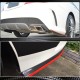 Накладки на задний бампер V2 (для AMG-Line/CLA45 AMG SD, Карбон) для Mercedes CLA C117 2013-2019 гг
