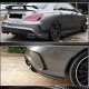 Накладки на задний бампер V3 (для AMG-Line/CLA45 AMG SD, Карбон) для Mercedes CLA C117 2013-2019 гг