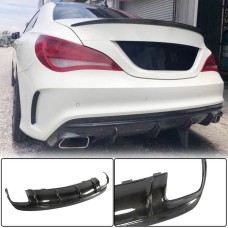 Дифузор заднього бампера (для AMG-Line / CLA45 AMG 2017-2019, Карбон) для Mercedes CLA C117 рр