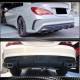 Диффузор заднего бампера (для AMG-Line/CLA45 AMG 2017-2019, Карбон) для Mercedes CLA C117