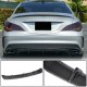 Диффузор заднего бампера V2 (для AMG-Line/CLA45 AMG 2013-2016, Карбон) для Mercedes CLA C117