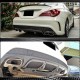 Диффузор заднего бампера V2 (для AMG-Line/CLA45 AMG 2013-2016, Карбон) для Mercedes CLA C117