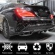 Диффузор заднего бампера V2 (для AMG-Line/CLA45 AMG 2013-2016, Карбон) для Mercedes CLA C117