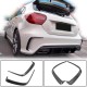 Накладки на задний бампер (для AMG-Line HB, Карбон) для Mercedes A-сlass W176 2012-2018 гг