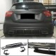 Диффузер заднего бампера V1 (для AMG-Line/A45 AMG HB) для Mercedes A-сlass W176 2012-2018 гг