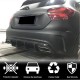 Диффузер заднего бампера V1 (для AMG-Line/A45 AMG HB) для Mercedes A-сlass W176 2012-2018 гг