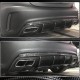 Диффузер заднего бампера V1 (для AMG-Line/A45 AMG HB) для Mercedes A-сlass W176 2012-2018 гг