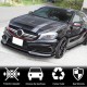 Накладка на передний бампер Lip V2 (для AMG-Line/A45 AMG HB 2013-2015, Карбон) для Mercedes A-сlass W176