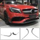 Накладка на передний бампер Lip (для AMG-Line/A45 AMG HB 2016-2018, Карбон) для Mercedes A-сlass W176
