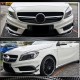 Накладки на передний бампер (для AMG-Line/A45 AMG HB 2013-2015, Карбон) для Mercedes A-сlass W176