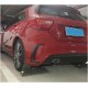 Накладки на задний бампер (для A45 AMG HB 2013-2015, Карбон) для Mercedes A-сlass W176