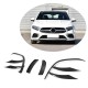 Накладки на передний бампер (для AMG-Line SD 2018-2021, Карбон) для Mercedes A-сlass W177 2018- гг