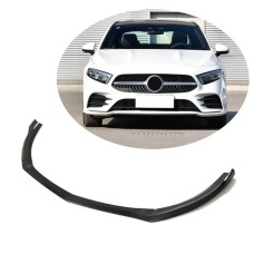 Накладка на передній бампер Lip V2 (для AMG-Line SD 2018-2021, Карбон) для Mercedes A-сlass W177 2018- рр