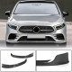 Накладки на передний бампер Flap (для AMG-Line 2018-2021, Карбон) для Mercedes A-сlass W177 2018- гг