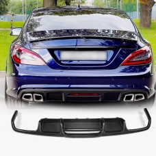 Дифузор заднього бампера (для Base/CLS63 AMG 2015-2018, Карбон) для Mercedes CLS C218 рр