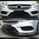 Накладка на передний бампер Lip (для Base SD 2015-2018, Карбон) для Mercedes CLS C218