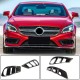 Накладки на передний бампер (для AMG-Line SD 2015-2018, Карбон) для Mercedes CLS C218